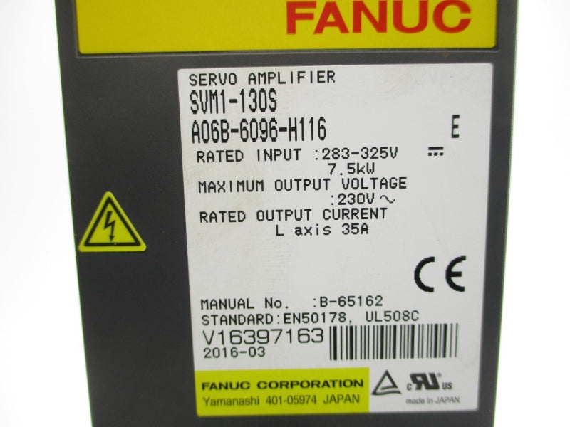 FANUC A06B-6096-H116 283-325V 35A (AS PICTURED) NSNP