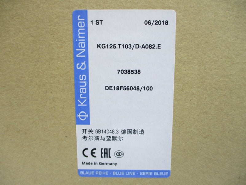 KRAUS&NAIMER KG125.T103/D-A082.E 1000V 125A NSMP