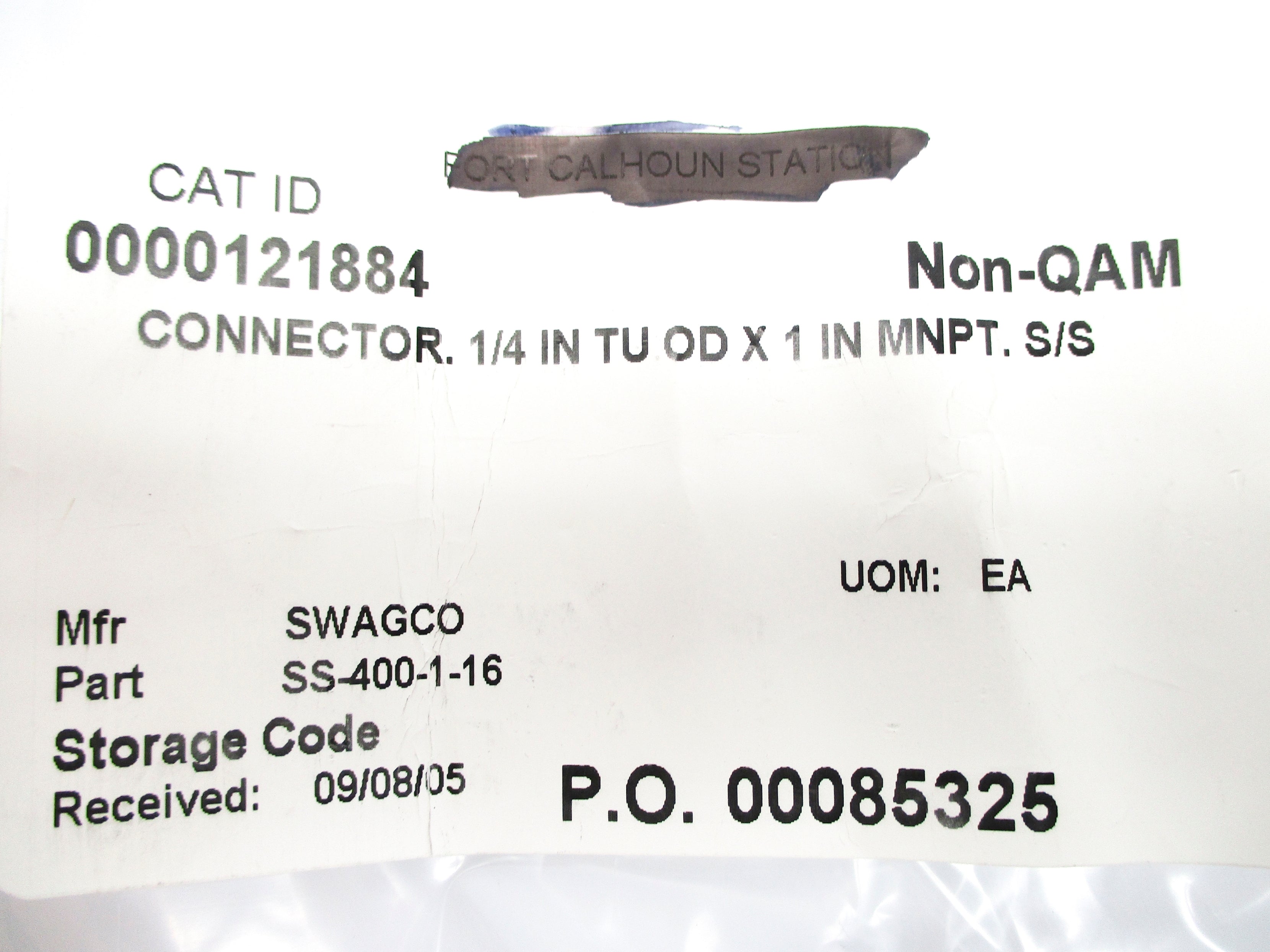 SWAGELOK SS-400-1-16 NSNP