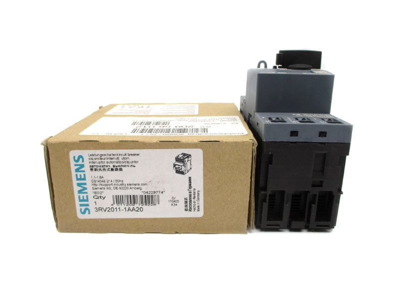 SIEMENS 3RV2011-1AA20 1.1-1.6A NSMP