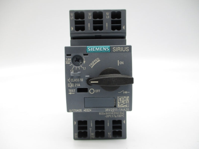 SIEMENS 3RV2011-1AA20 1.1-1.6A NSMP