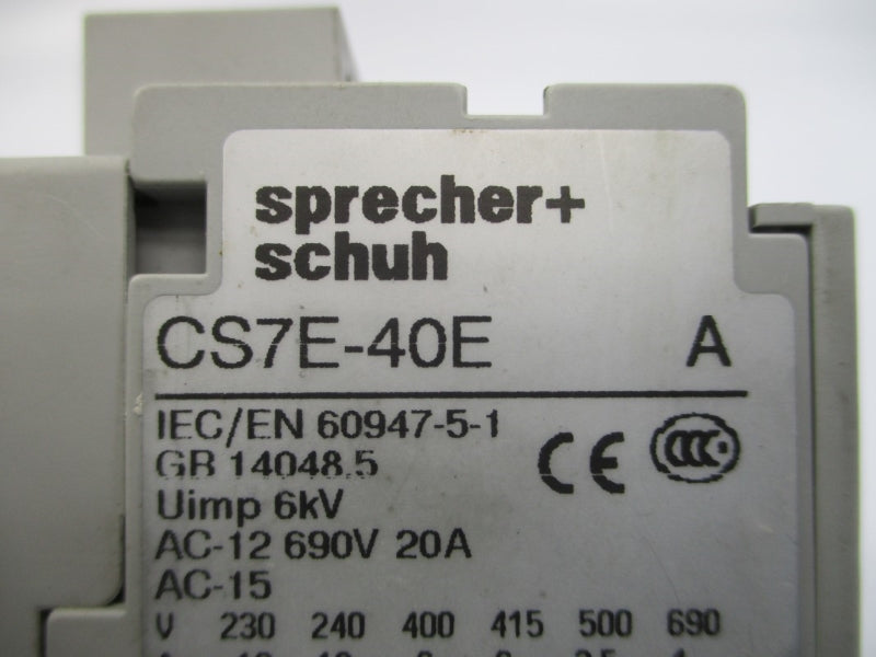 SPRECHER+SCHUH CS7E-40E 24VDC NSNP