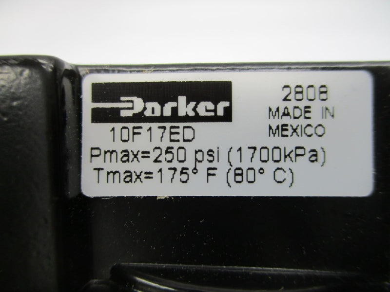 PARKER 10F17ED 250PSI 175'F UNMP