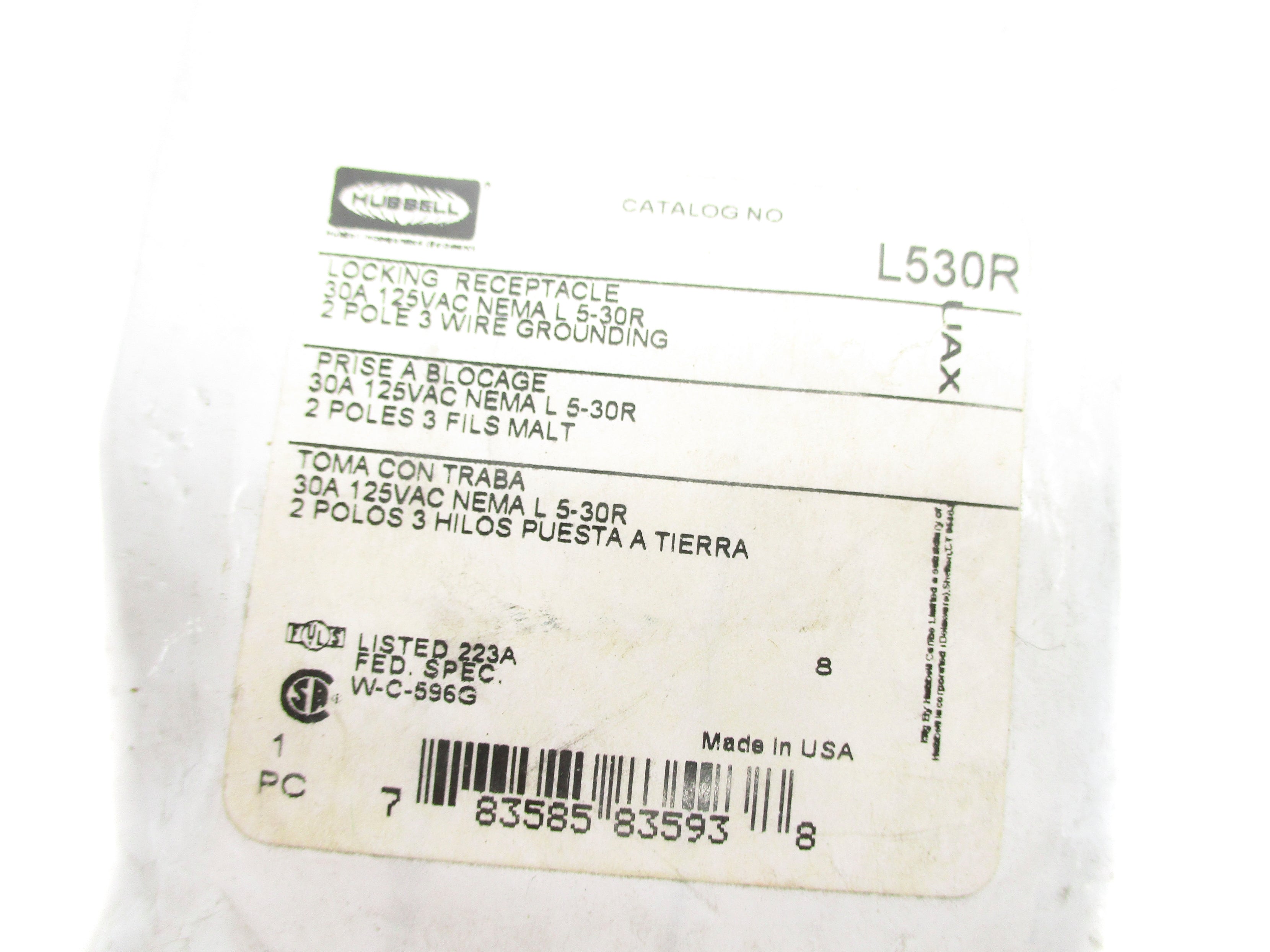HUBBELL L530R NSMP