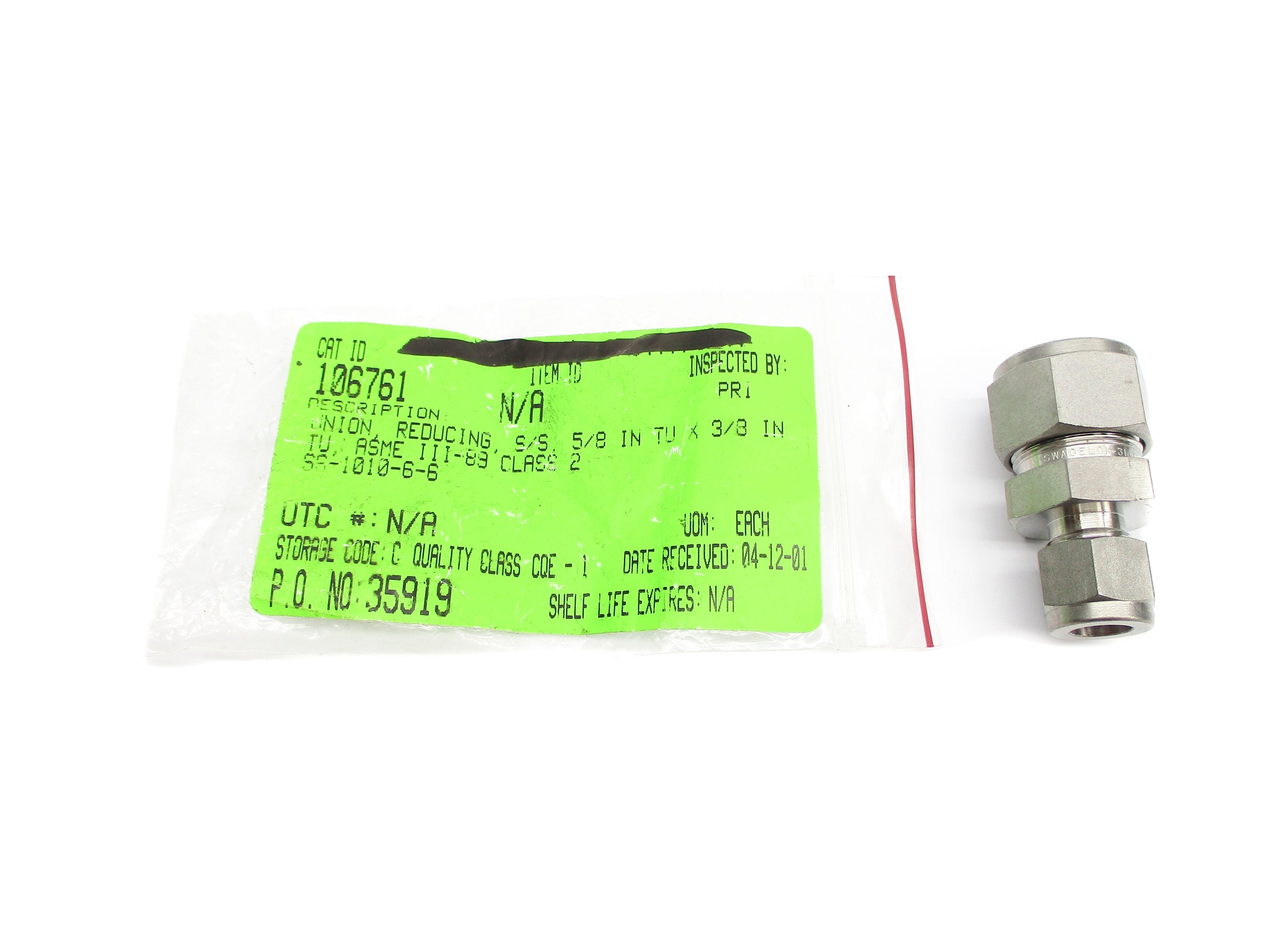 SWAGELOK SS-1010-6-6 NSNP