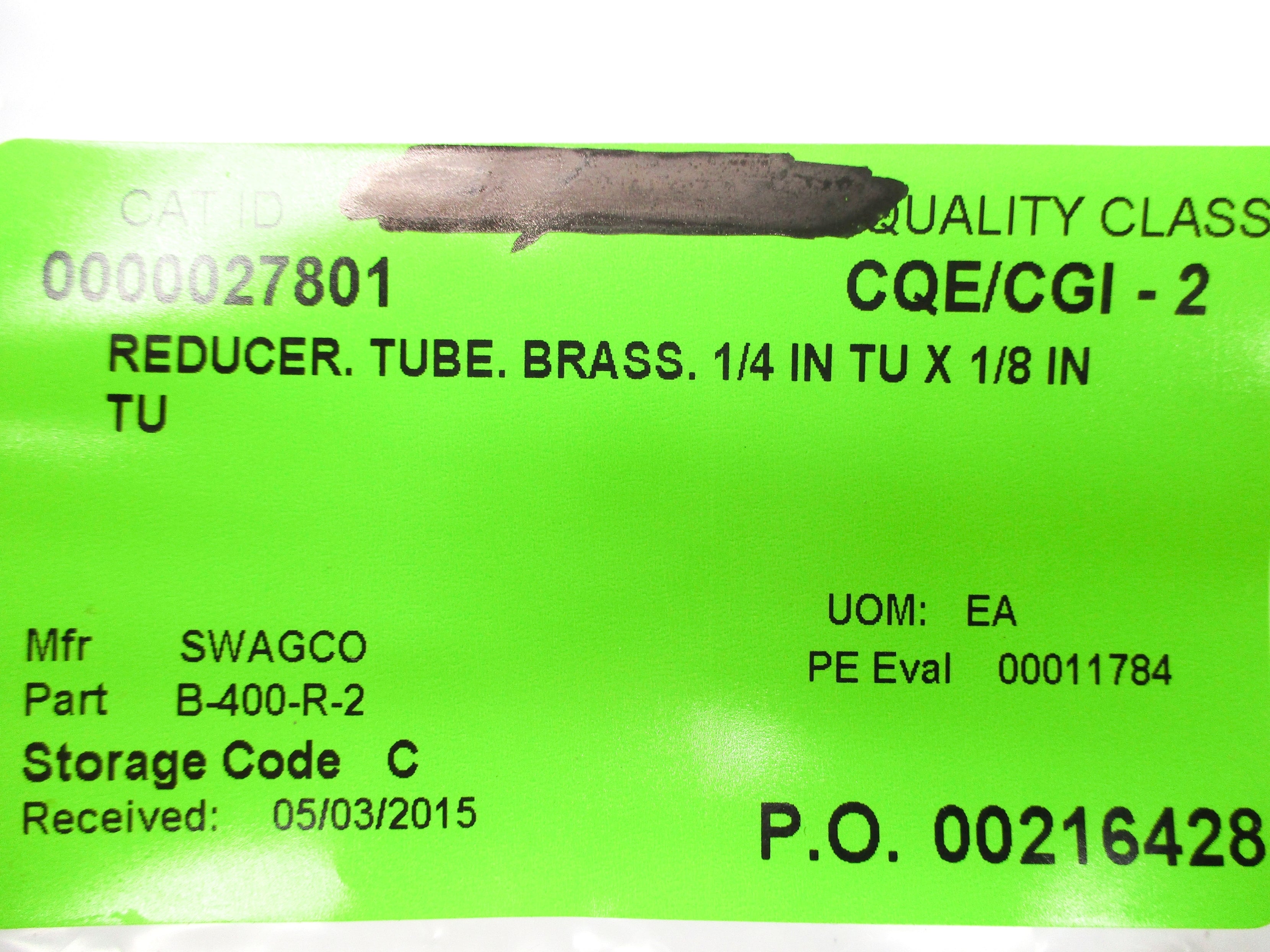 SWAGELOK B-400-R-2 NSNP