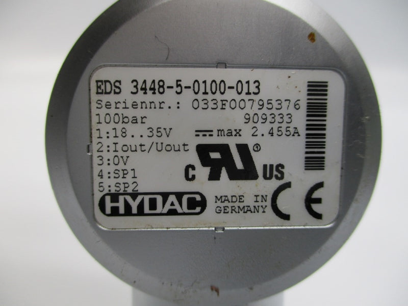 HYDAC EDS3448-5-0100-013 18-35V 2.455A NSNP