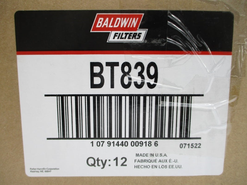 BALDWIN FILTERS BT839 (PKG OF 12) NSMP