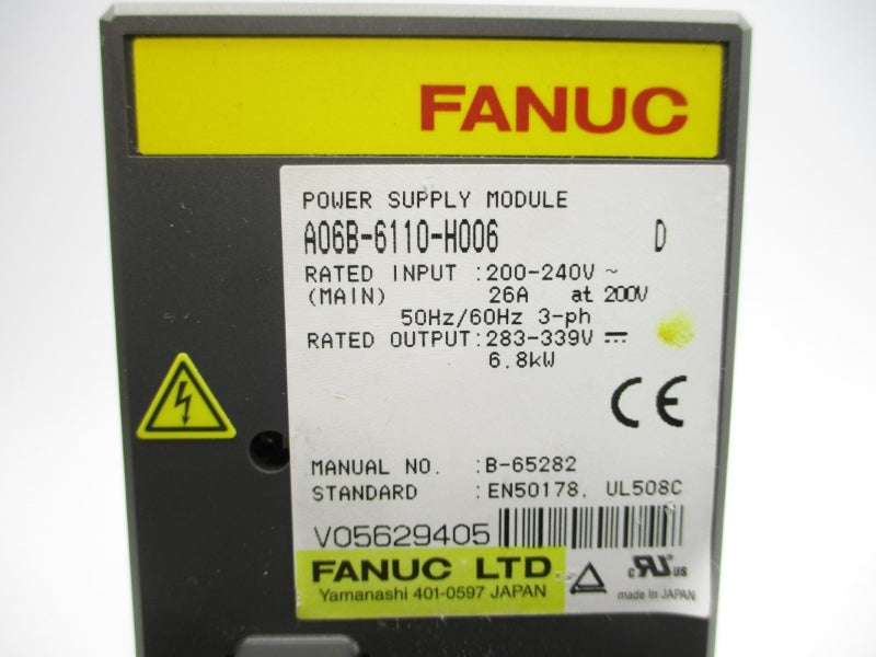 FANUC A06B-6110-H006 200-240V 26A NSNP
