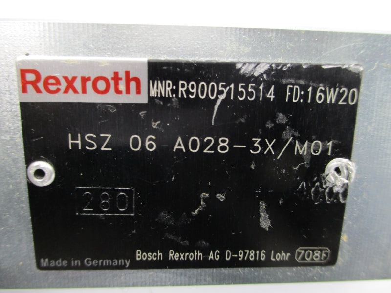 REXROTH HSZ06A028-3X/M01 R900515514 NSNP