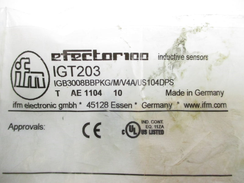 IFM EFECTOR IGB3008BBPKG/M/V4A/US104DPS IGT203 NSMP