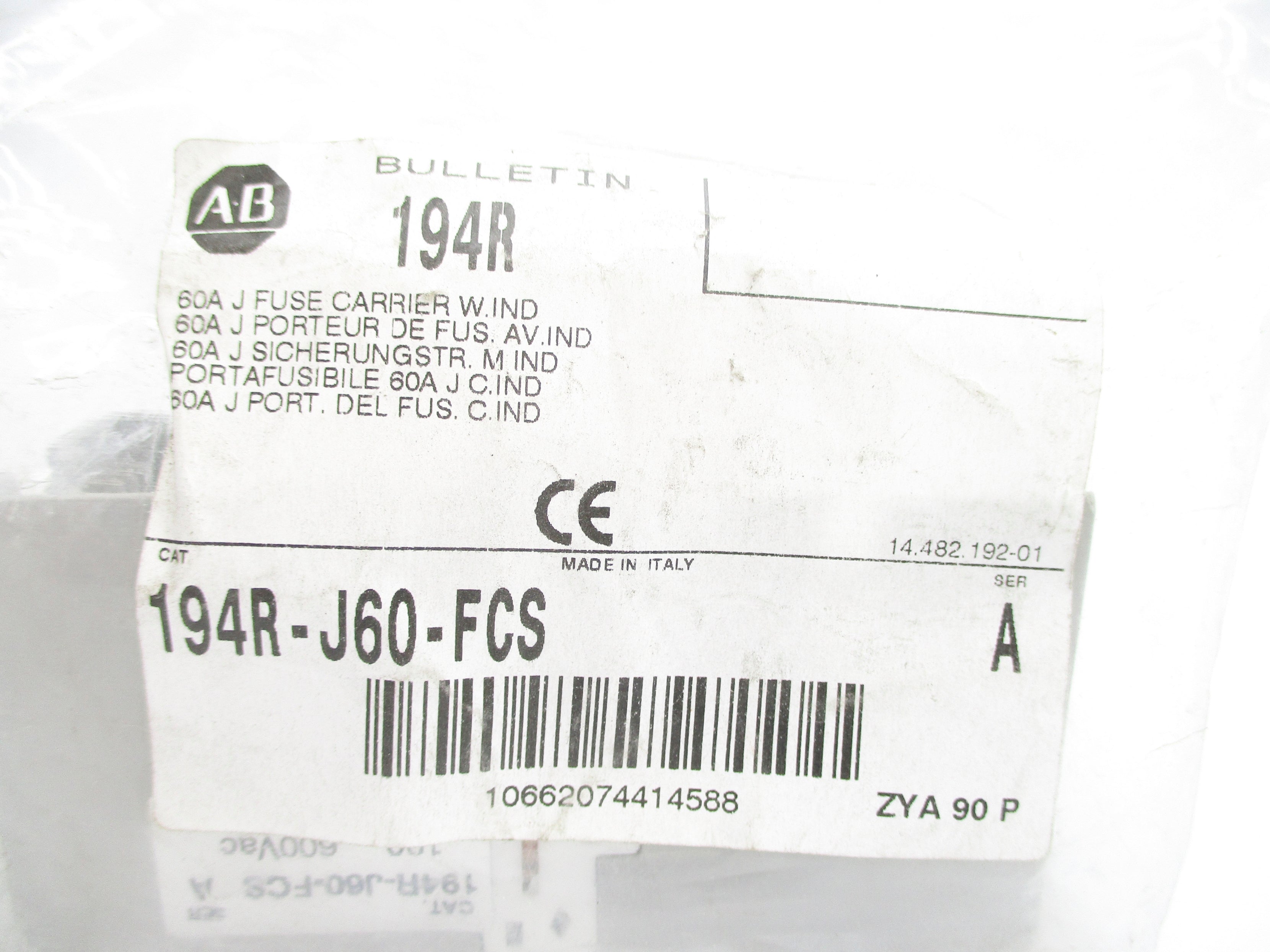 ALLEN BRADLEY 194R-J60-FCS SER. A NSMP