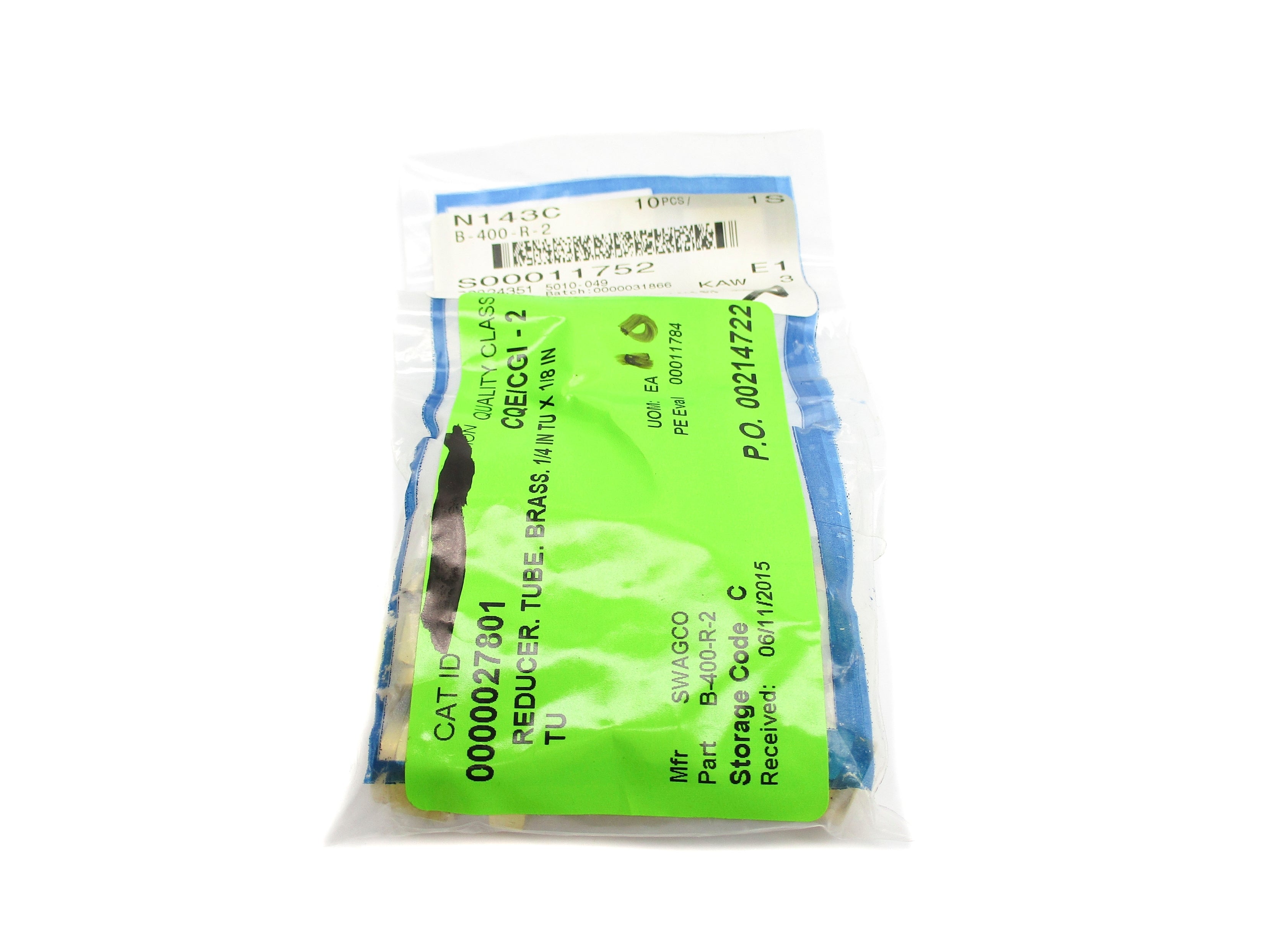 SWAGELOK B-400-R-2 (PKG OF 10) NSMP