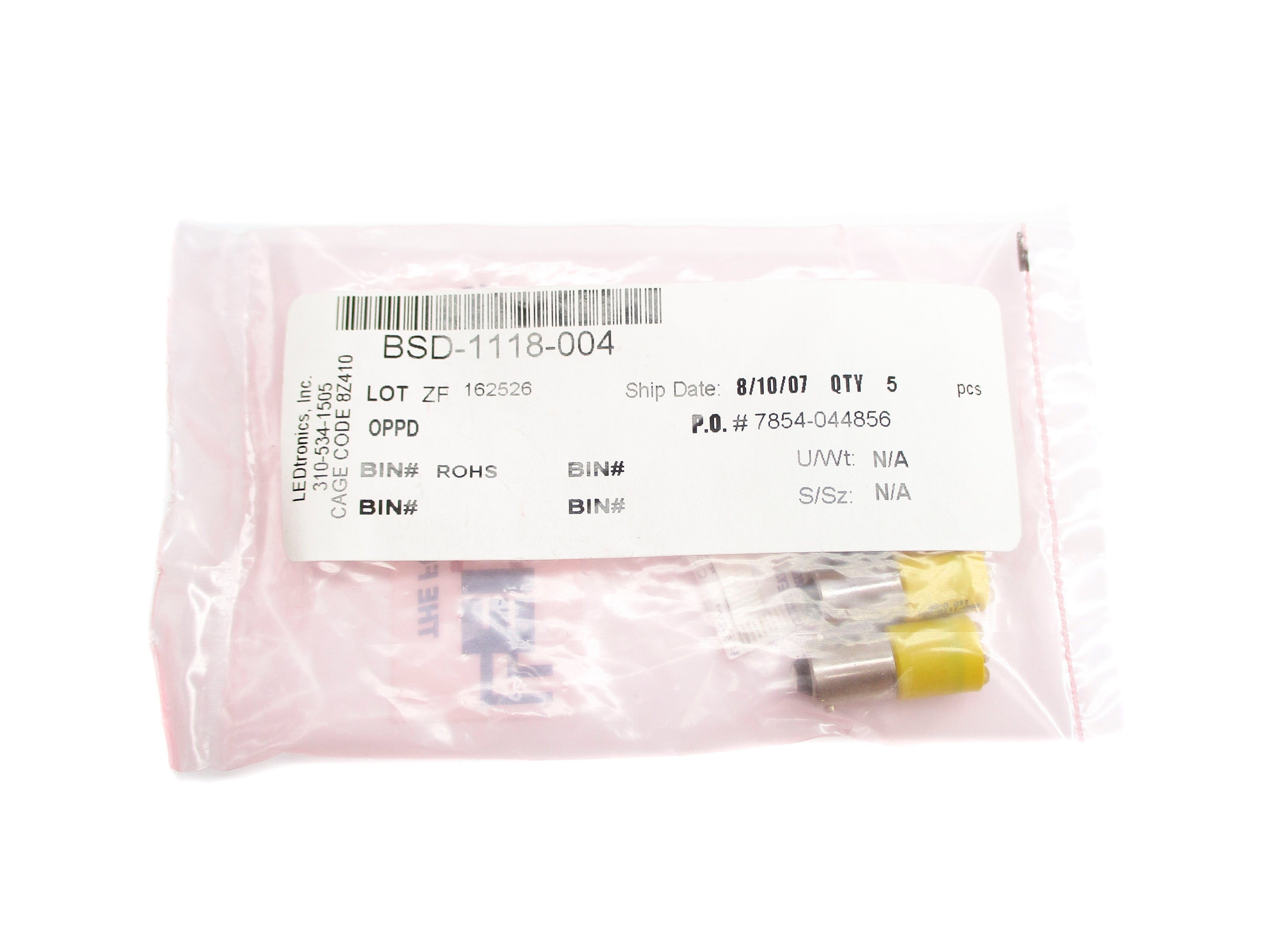 LEDTRONICS BSD-1118-004 (PKG OF 5) NSMP