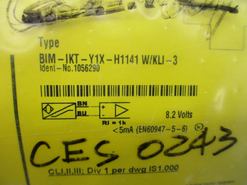 TURCK BIM-IKT-Y1X-H1141W/KLI-3 1056290 8.2V NSMP