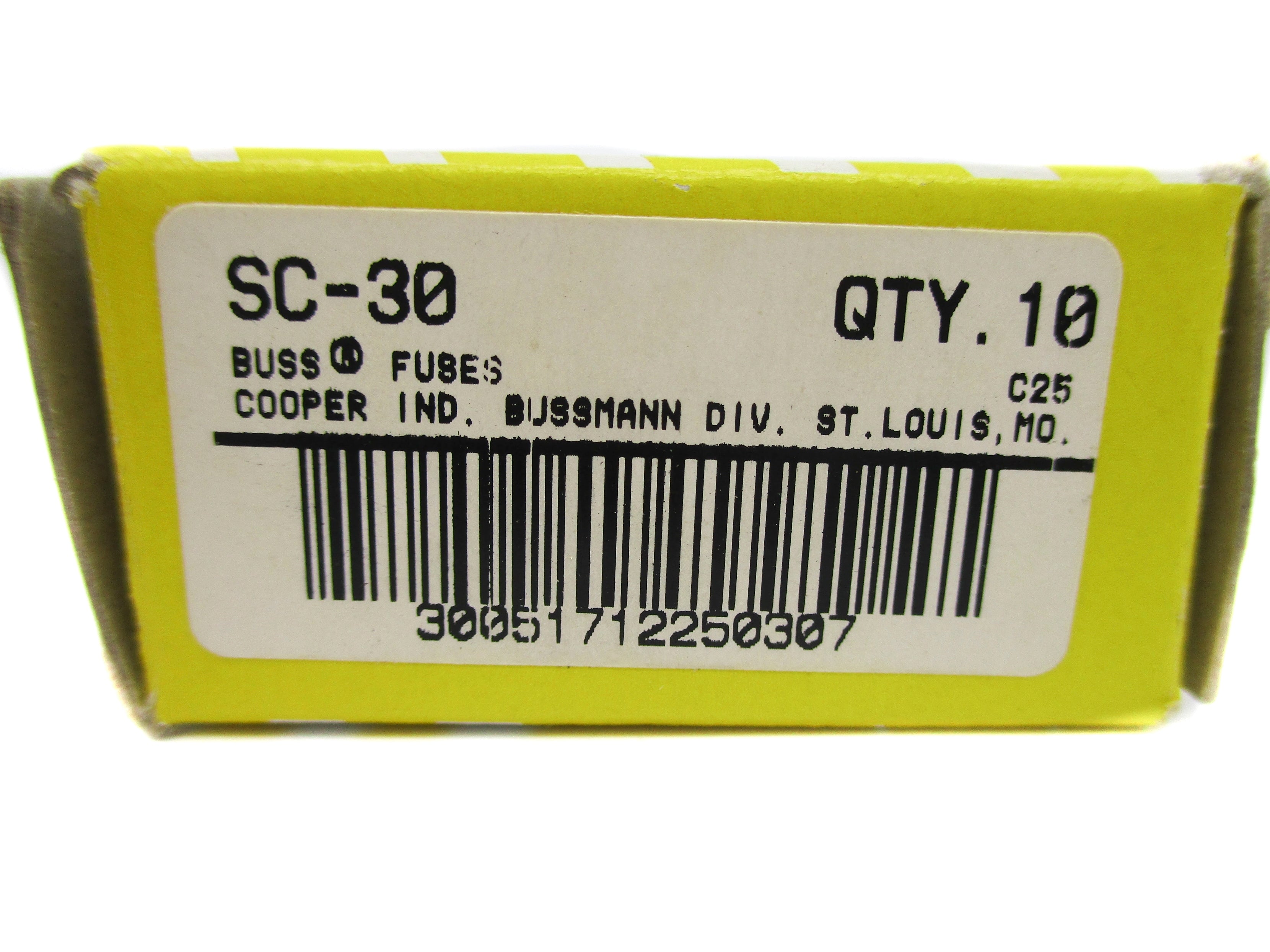BUSSMANN SC-30 (PKG OF 10) NSMP