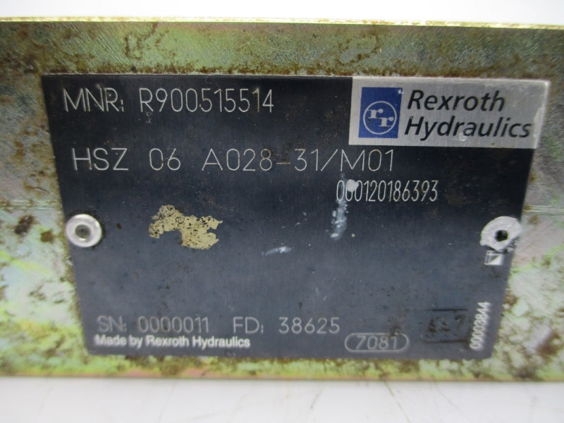 REXROTH HSZ06A028-31/M01 R900515514 UNMP