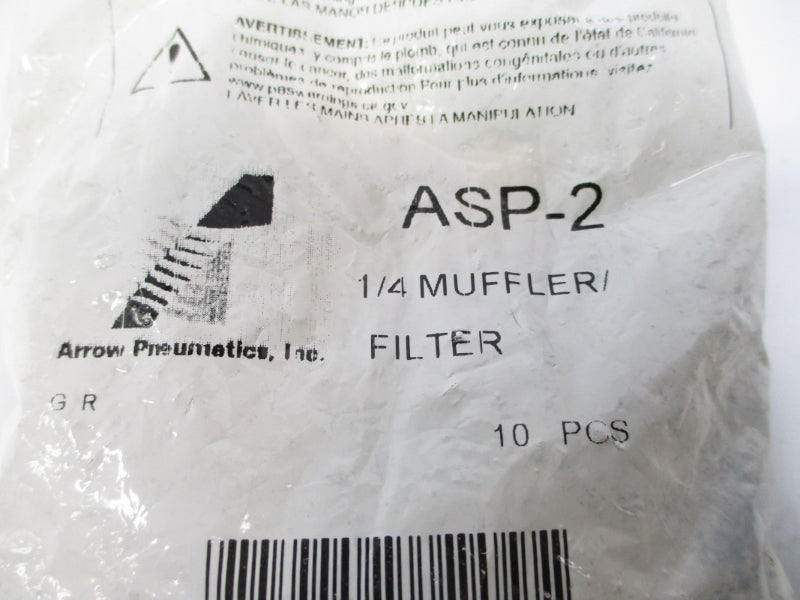 ARROW PNEUMETICS ASP-2 1/4" (PKG OF 10) NSMP