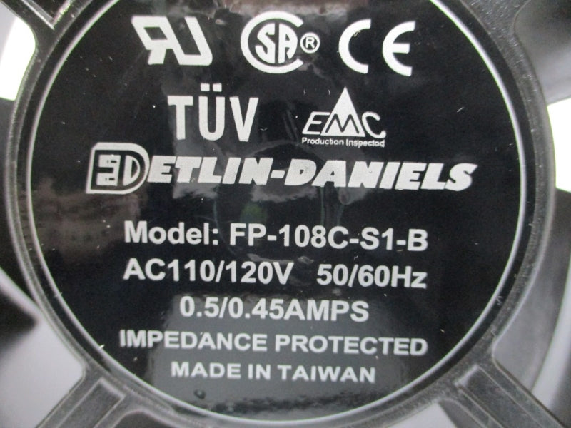 DETLIN DANIELS FP-108C-S1-B 110/120VAC 0.5/0.45A NSMP