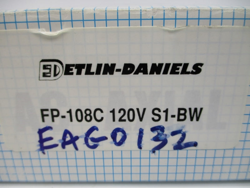 DETLIN DANIELS FP-108C-S1-B 110/120VAC 0.5/0.45A NSMP