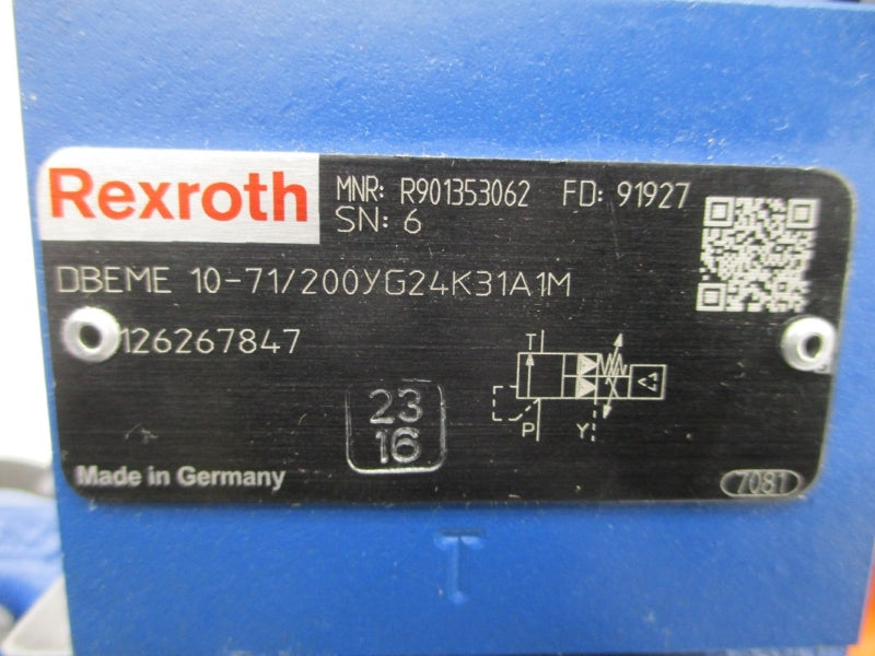 REXROTH DBEME10-71/200YG24K31A1M R901353062 24VDC NSNP
