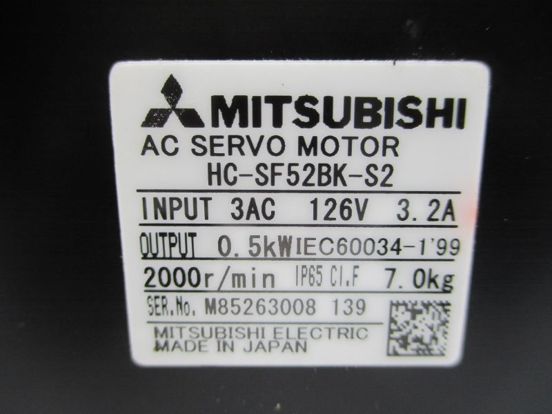 MITSUBISHI HC-SF52BK-S2 126V 3.2A NSNP