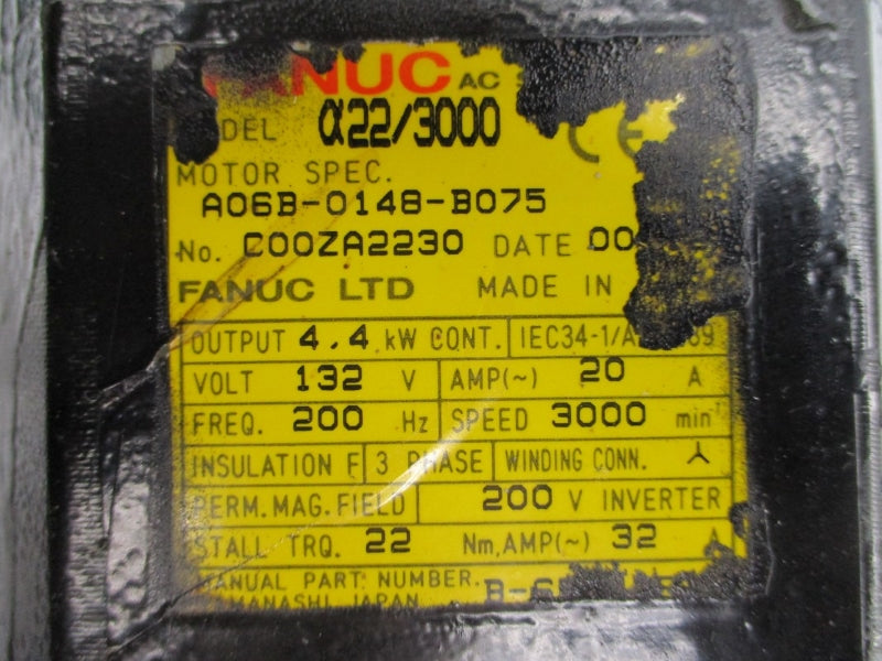 FANUC A06B-0148-B075 132V 32A UNMP