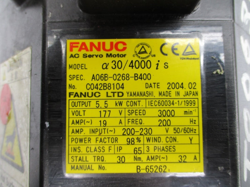 FANUC A06B-0268-B400 177V 32A UNMP