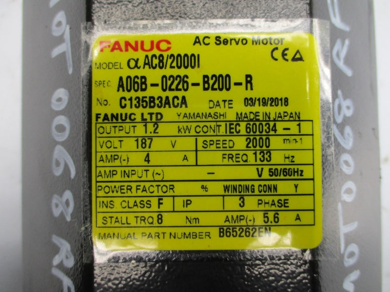 FANUC A06B-0226-B200-R 187V 5.6A NSNP
