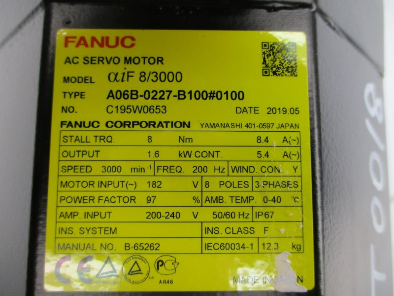 FANUC A06B-0227-B100#0100 182V 8.4A NSNP
