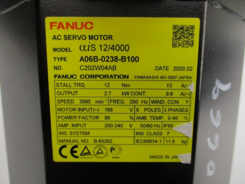FANUC A06B-0238-B100 168V 13A NSNP