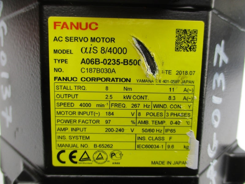 FANUC A06B-0235-B500 184V 11A NSNP