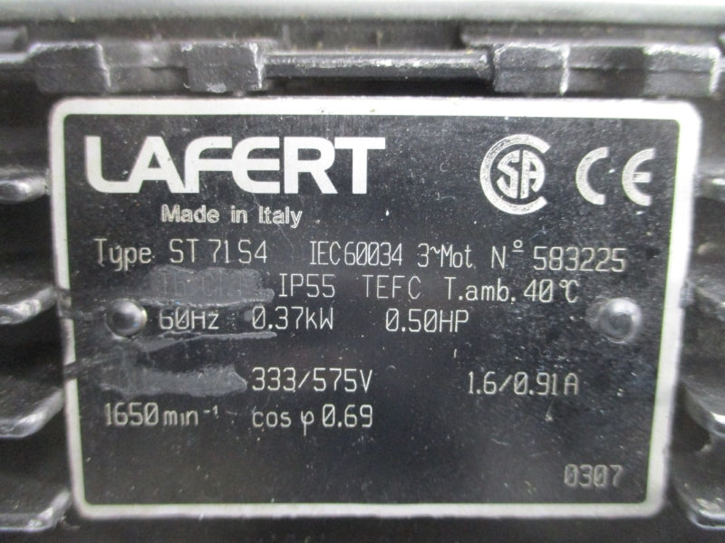 LAFERT ST71S4 583225 333/575V 1.6/0.91A NSNP