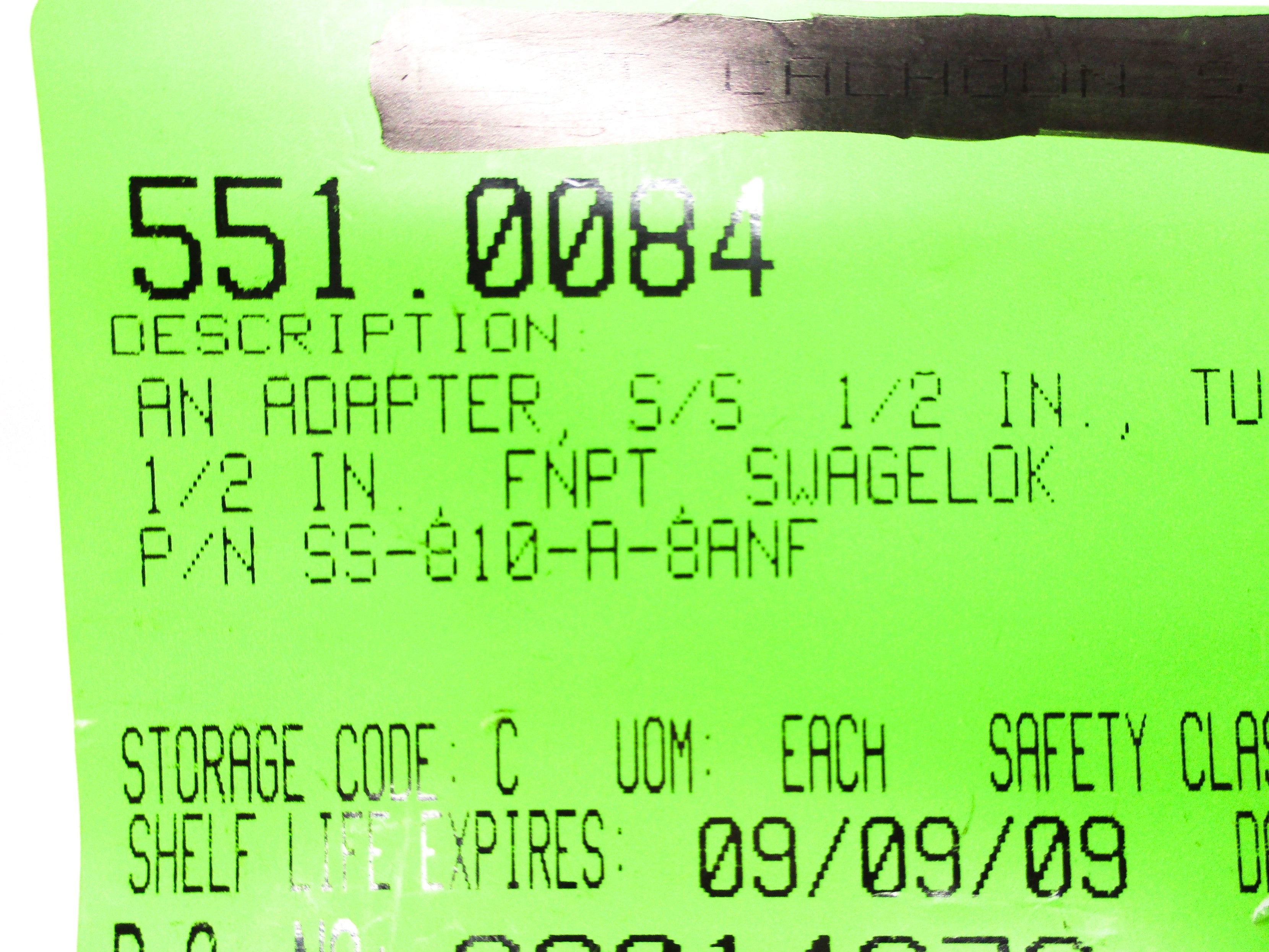 SWAGELOK SS-810-A-8ANF NSNP