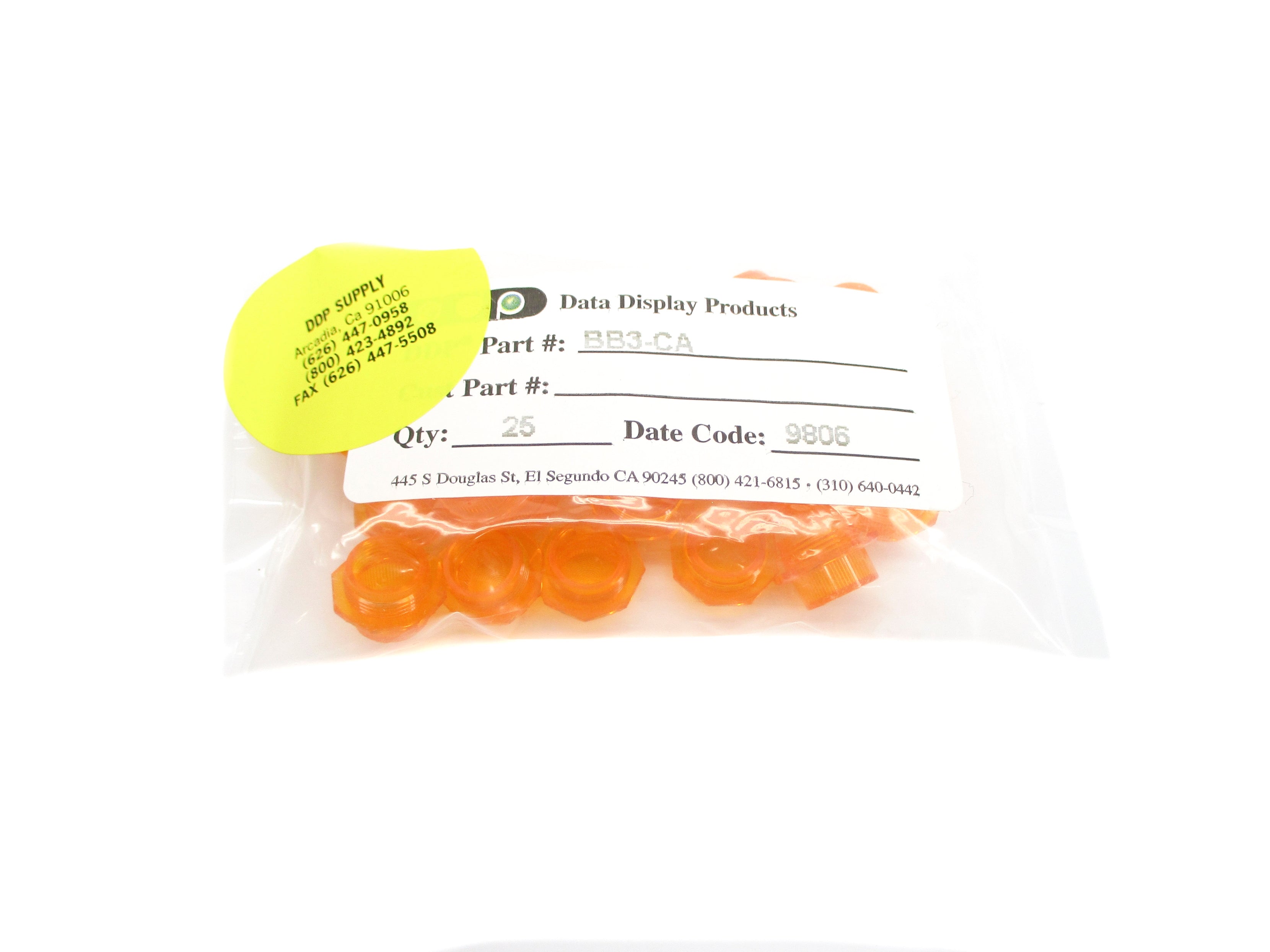 DATA DISPLAY PRODUCTS BB3-CA (PKG OF 25) NSMP