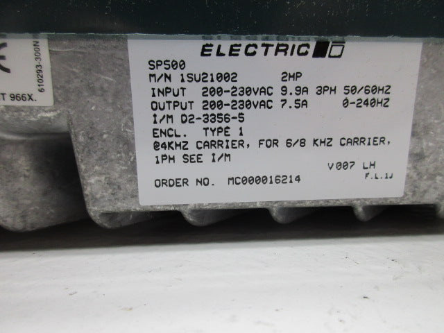 RELIANCE ELECTRIC SP500 NSNP
