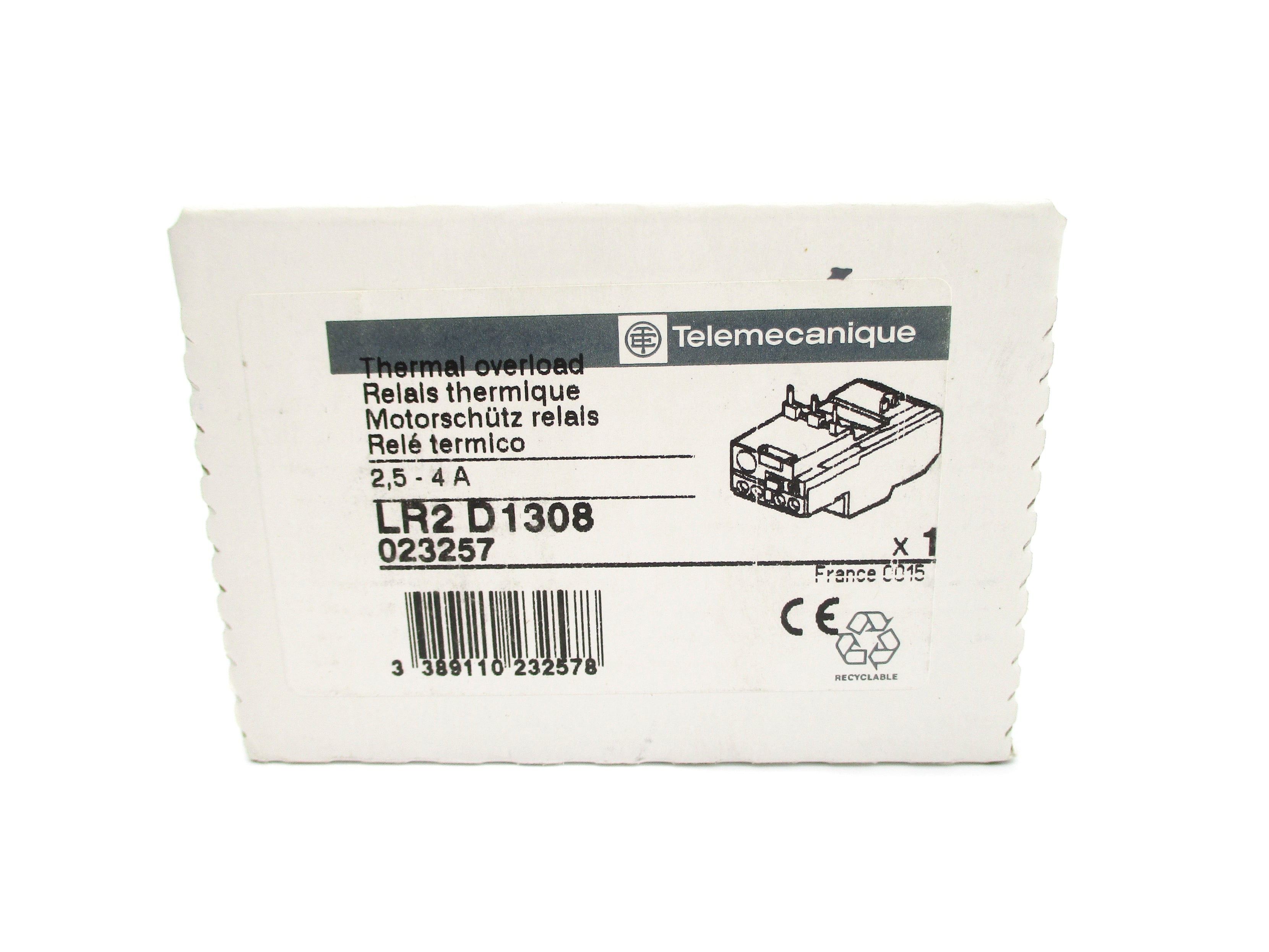 TELEMECANIQUE LR2D1308 2.5-4A NSFS