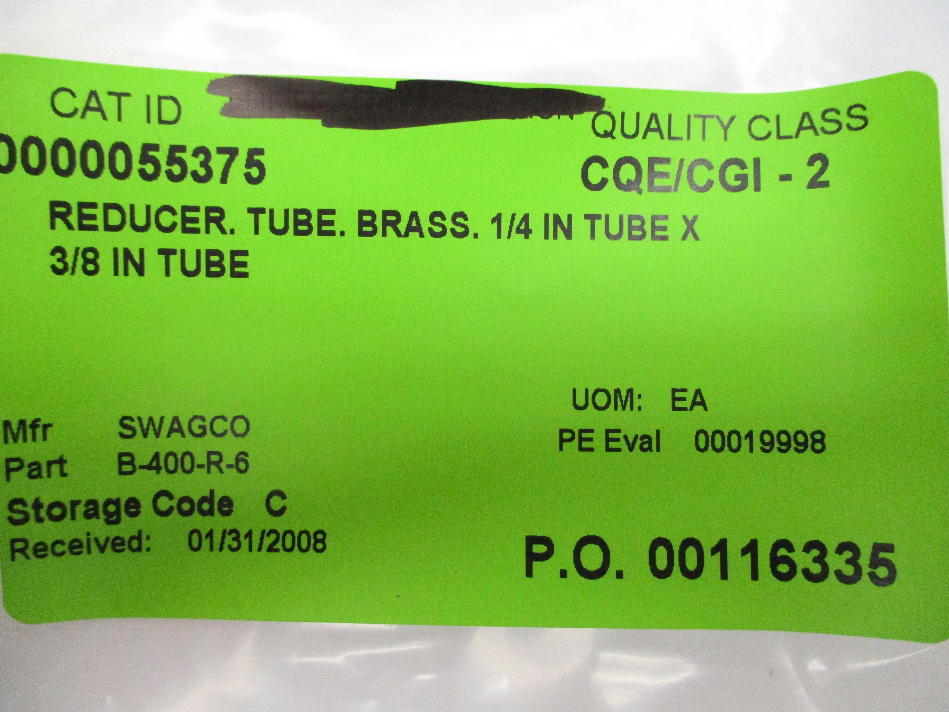SWAGELOK B-400-R-6 NSNP
