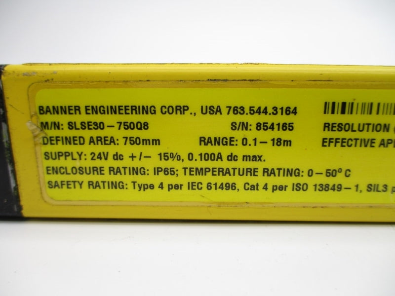 BANNER ENGINEERING SLSE30-750Q8 24VDC UNMP