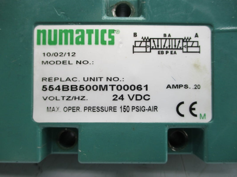 NUMATICS 554BB500MT00061 24VDC .20A 150PSI UNMP