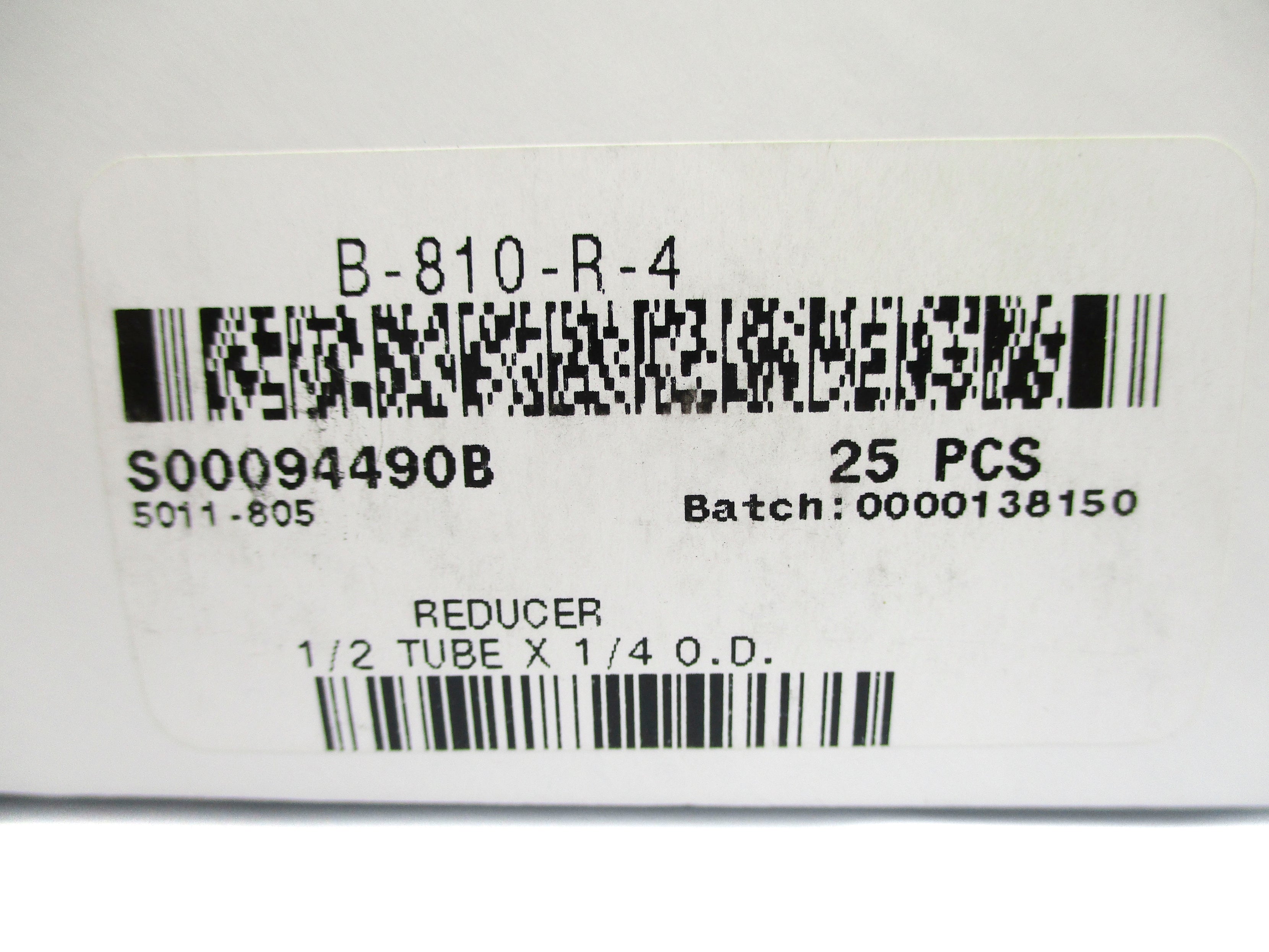 SWAGELOK B-810-R-4 (PKG OF 25) NSMP