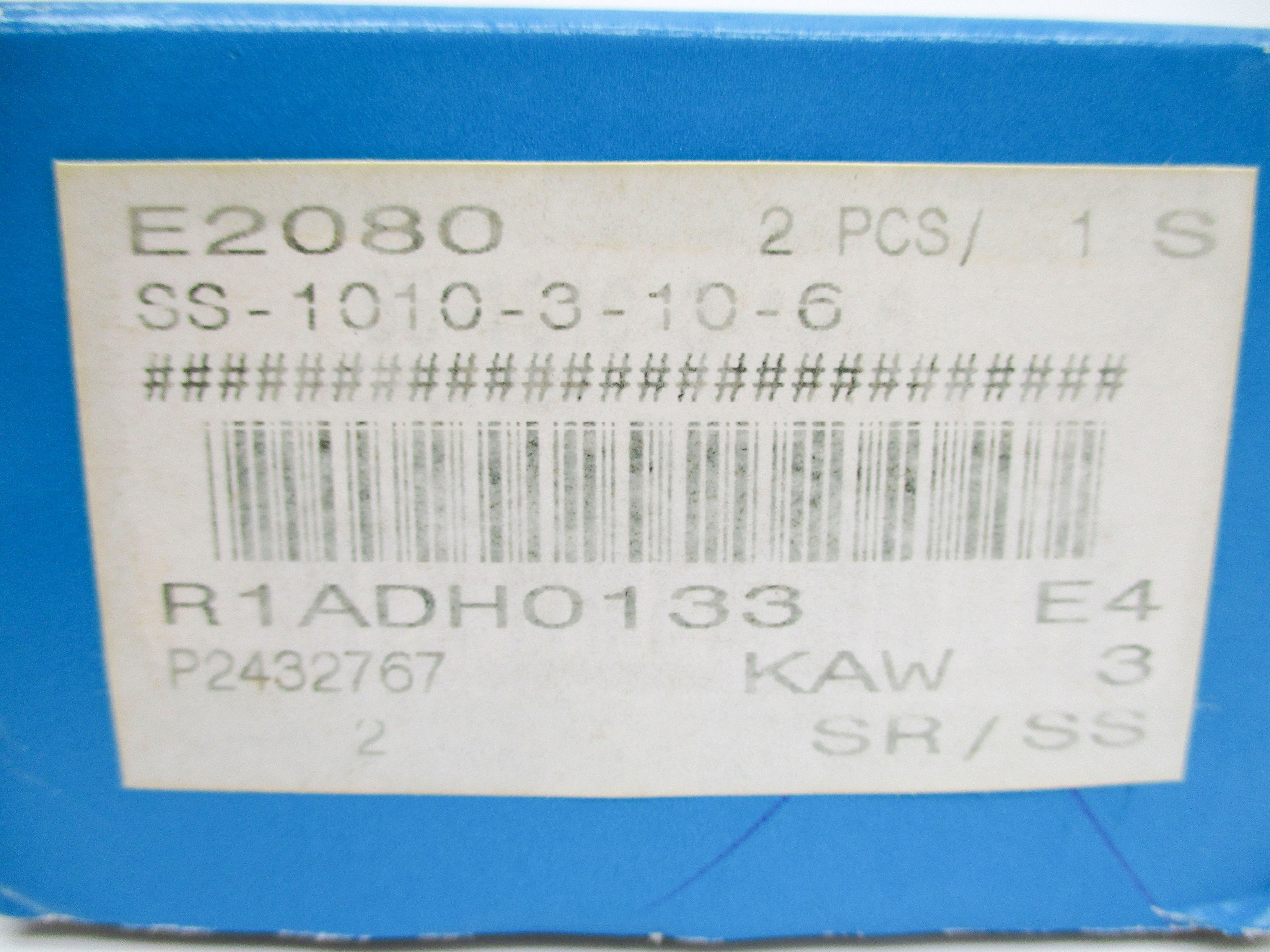 SWAGELOK SS-1010-3-10-6 (PKG OF 2) NSMP