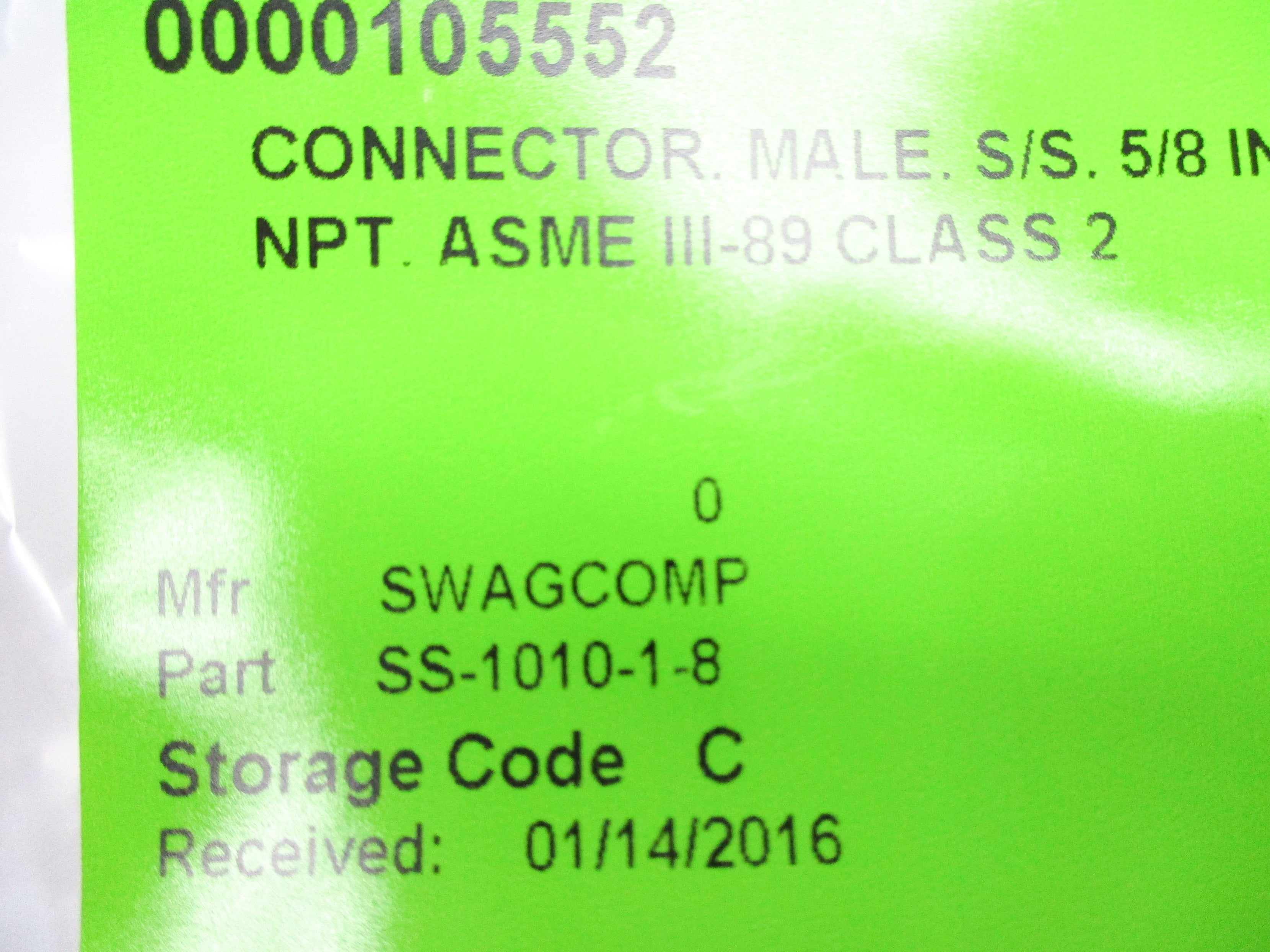 SWAGELOK SS-1010-1-8 NSNP