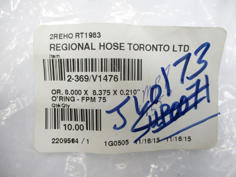 REGIONAL HOSE TORONTO 2-369/V1476 (PKG OF 10) NSMP