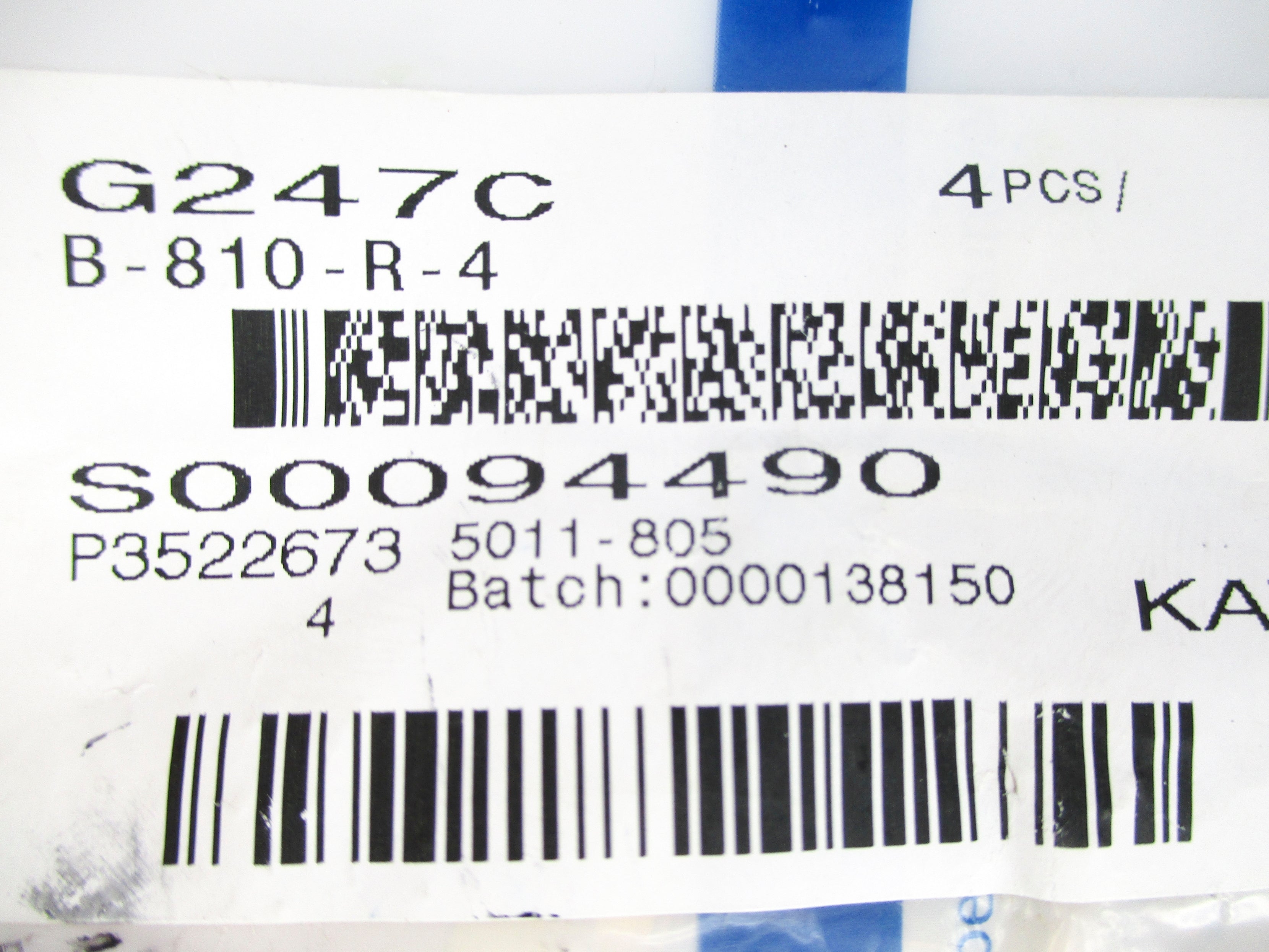 SWAGELOK B-810-R-4 (PKG OF 4) NSMP
