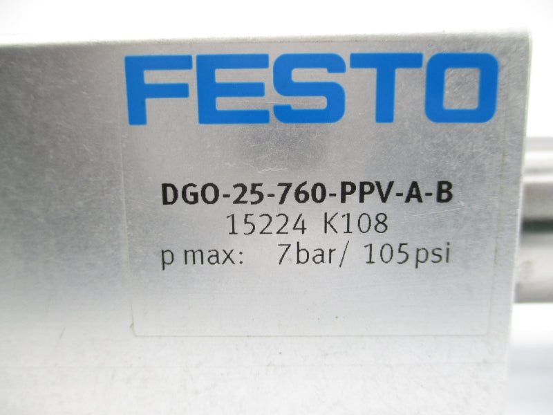 FESTO DGO-25-760-PPV-A-B 15224 105PSI NSNP