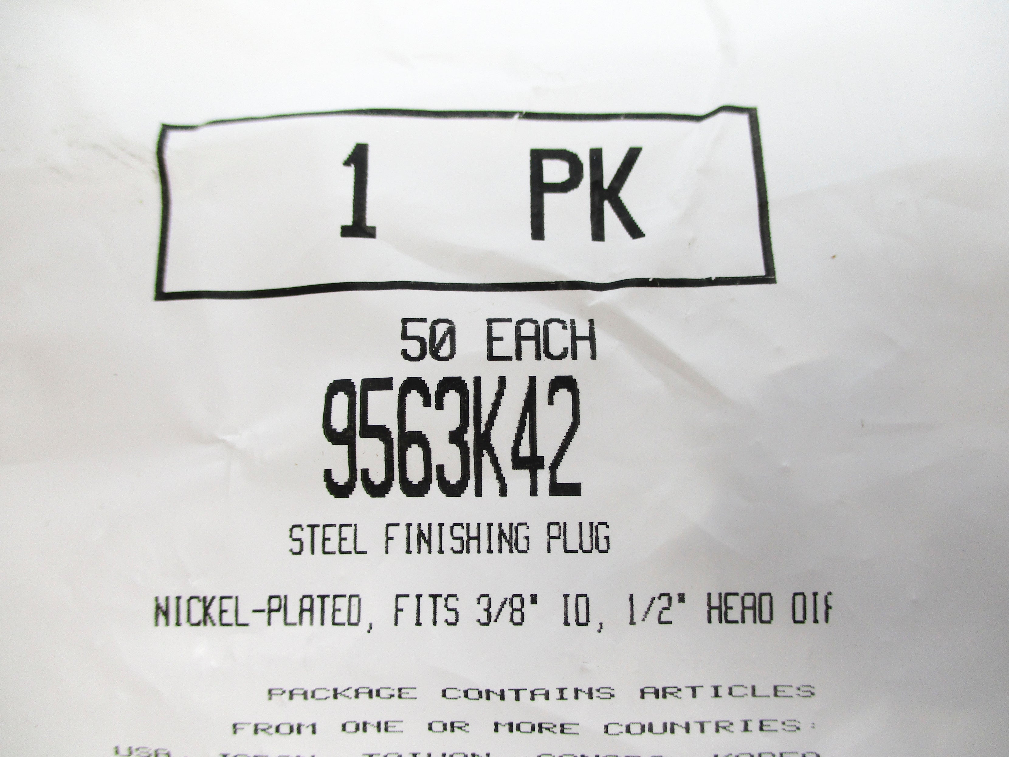 INDUSTRIAL MRO 9563K42 (PKG OF 50) NSMP