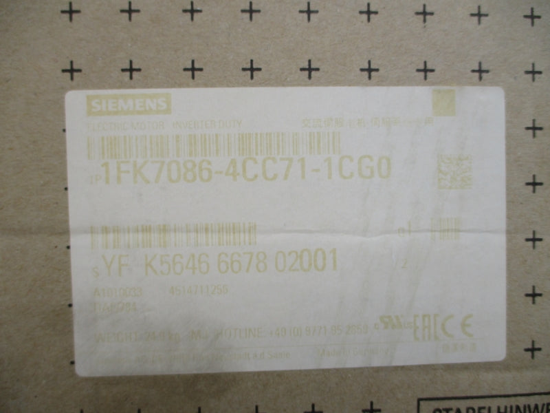 SIEMENS 1FK7086-4CC71-1CG0 276V 9/13.2A NSMP