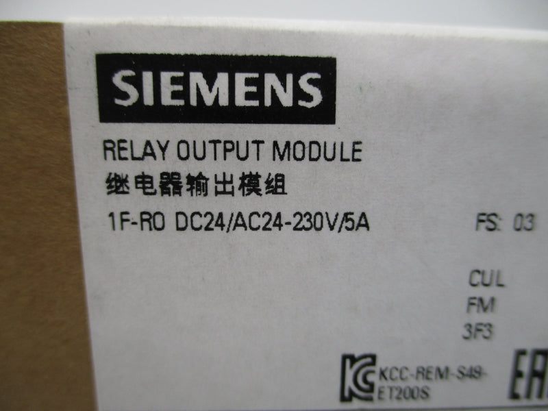 SIEMENS 6ES7138-4FR00-0AA0 24-230VAC 5A NSFS
