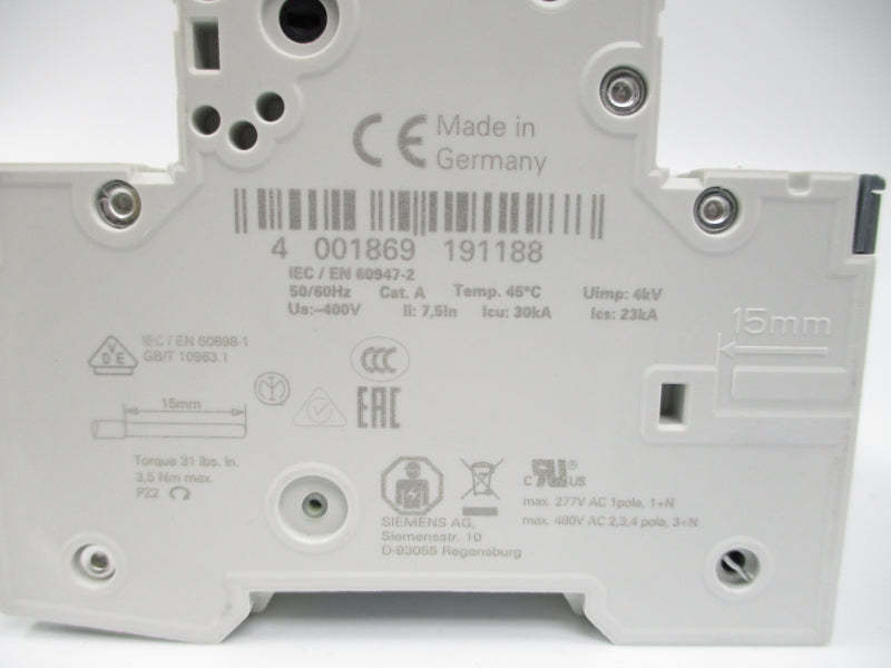 SIEMENS 5SY7308-7 400V 8A NSMP